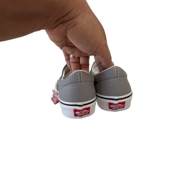 Vans Mens Unisex Classic Slip-On Sneakers Gray Size 8 Women SZ 9.5 - Picture 5 of 16